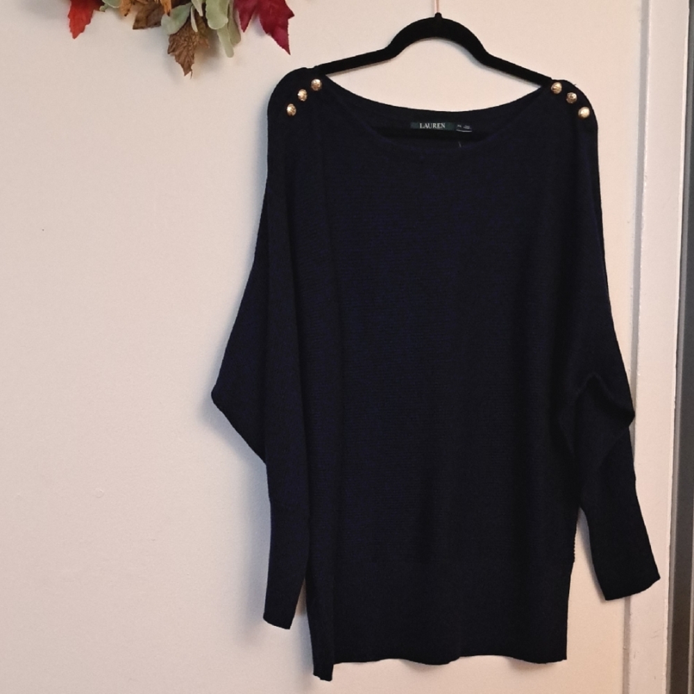 Lauren Ralph Lauren Navy Blue Sweater NWT